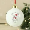 Personalised My 1st Xmas Teddy Bear Bauble -Personalise Store 4001573
