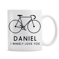 Personalised I Wheely Love You Bike Mug -Personalise Store 4004350 1