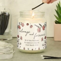 Personalised Always & Forever Large Scented Jar Candle -Personalise Store 4004740 2