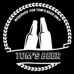 Tabblue Personalised Bluetooth Side Table With Surround Sound - Black - Beer Sticker -Personalise Store bluetooth table beer sticker white