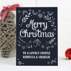 Personalised Christmas Frost Card -Personalise Store gc00518 3