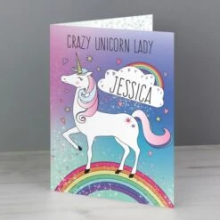Personalised Unicorn Card 10 Personalised Unicorn Card -Personalise Store gc00522 3