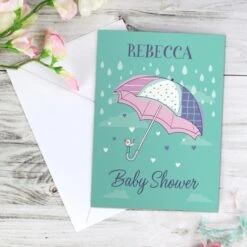 Personalised Baby Shower Umbrella Card -Personalise Store gc00534 4