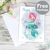 Personalised Mermaid Card -Personalise Store gc00538