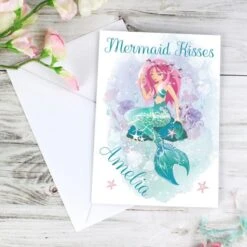 Personalised Mermaid Card -Personalise Store gc00538 2