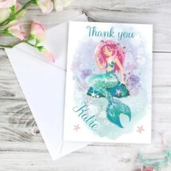 Personalised Mermaid Card -Personalise Store gc00538 3