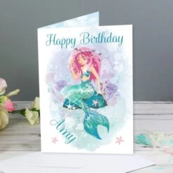 Personalised Mermaid Card -Personalise Store gc00538 4