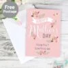 Personalised Floral Bouquet Mother's Day Card -Personalise Store gc00543