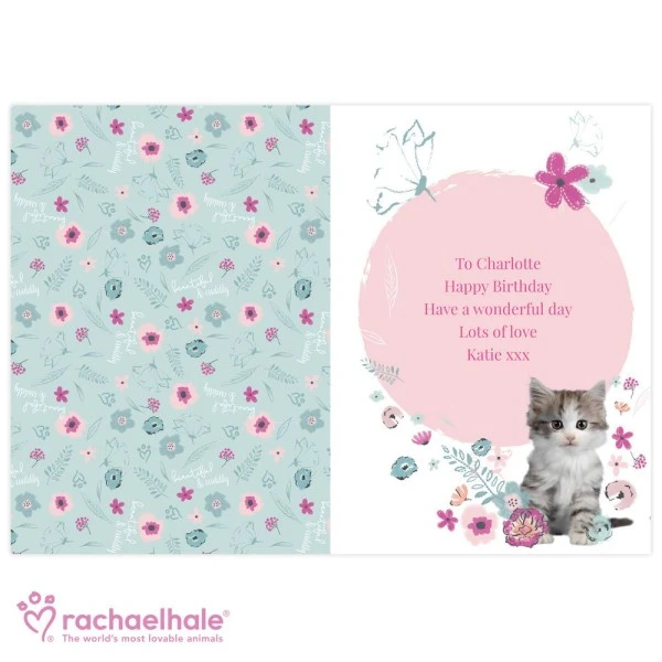 Personalised Rachael Hale Cute Kitten Card 5 Personalised Rachael Hale Cute Kitten Card - Image 3