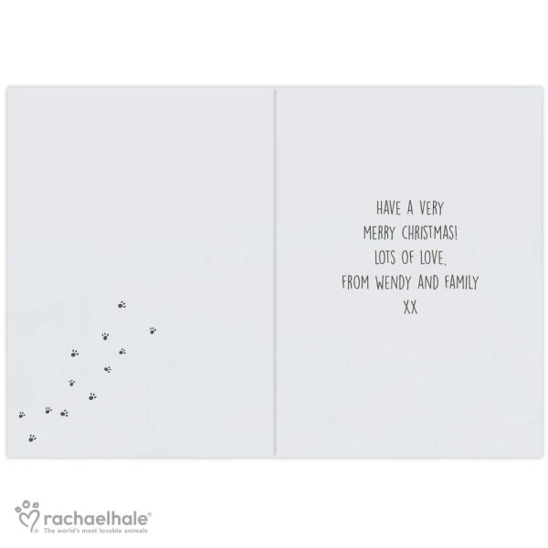 Personalised Rachael Hale Santa Claws Christmas Cat Card 5 Personalised Rachael Hale Santa Claws Christmas Cat Card - Image 3