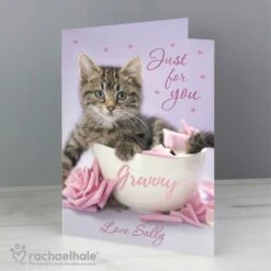Personalised Rachael Hale "Just For You" Kitten Card -Personalise Store gc00580 7