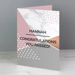 Personalised Geometric Card -Personalise Store gc00599 4