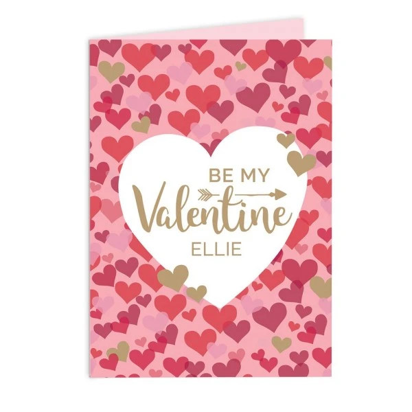 Personalised Valentine's Day Confetti Hearts Card 4 Personalised Valentine's Day Confetti Hearts Card - Image 2