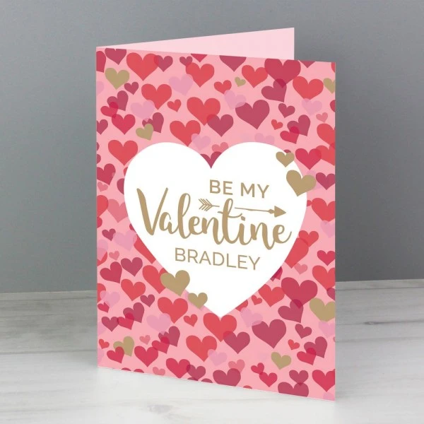 Personalised Valentine's Day Confetti Hearts Card 5 Personalised Valentine's Day Confetti Hearts Card - Image 3