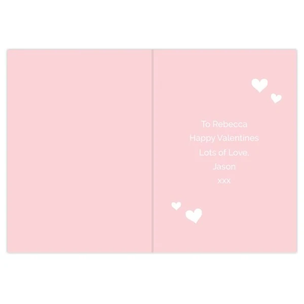Personalised Valentine's Day Confetti Hearts Card 8 Personalised Valentine's Day Confetti Hearts Card - Image 6