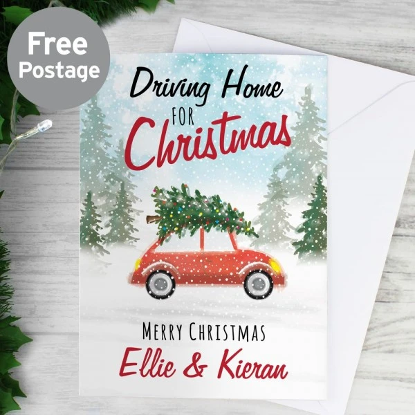 Personalised "Driving Home For Christmas'" Card 3 Personalised "Driving Home For Christmas'" Card