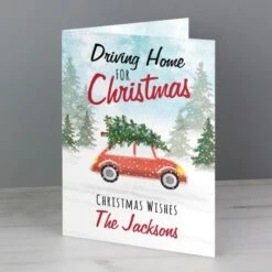 Personalised "Driving Home For Christmas'" Card 9 Personalised "Driving Home For Christmas'" Card -Personalise Store gc00628 2