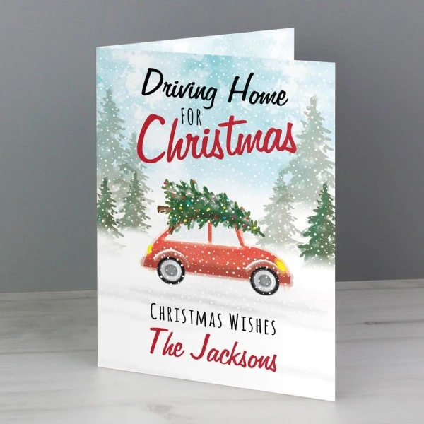 Personalised "Driving Home For Christmas'" Card 5 Personalised "Driving Home For Christmas'" Card - Image 3