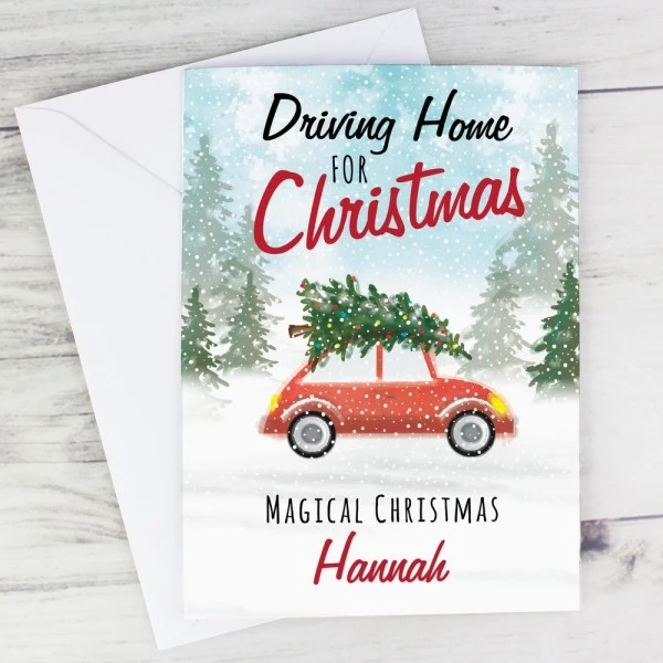 Personalised "Driving Home For Christmas'" Card 6 Personalised "Driving Home For Christmas'" Card - Image 4