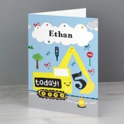 Personalised Digger Birthday Card 17 Personalised Digger Birthday Card -Personalise Store gc00631 7
