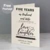 Personalised Anniversary Card -Personalise Store gc00648