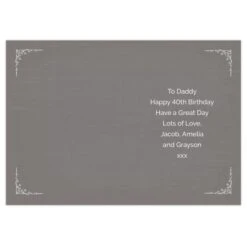 Personalised Vintage Typography Birthday Card -Personalise Store gc00649 2