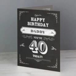 Personalised Vintage Typography Birthday Card -Personalise Store gc00649 3