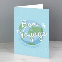 Personalised Bon Voyage Card 12 Personalised Bon Voyage Card -Personalise Store gc00668 3