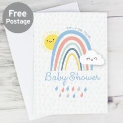 Personalised Baby Shower And New Baby Card