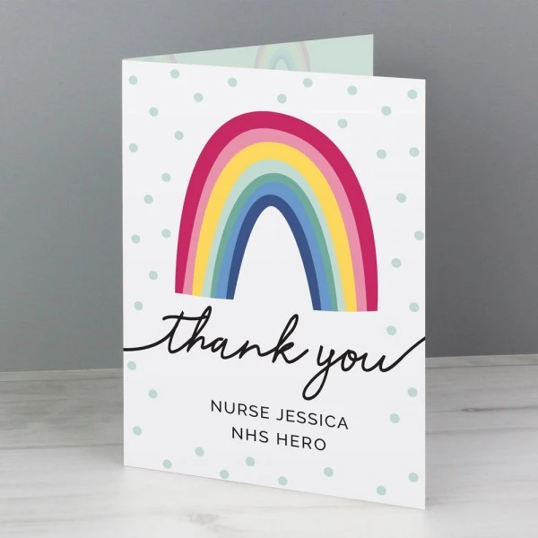 Personalised Rainbow Thank You Card 6 Personalised Rainbow Thank You Card - Image 4
