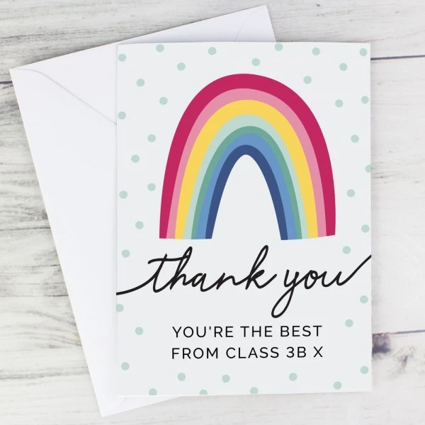 Personalised Rainbow Thank You Card 7 Personalised Rainbow Thank You Card - Image 5