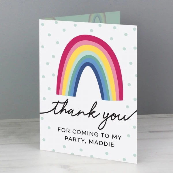 Personalised Rainbow Thank You Card 8 Personalised Rainbow Thank You Card - Image 6