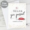 Personalised Passed Driving Test Card -Personalise Store gc00671