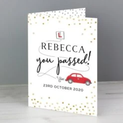 Personalised Passed Driving Test Card -Personalise Store gc00671 4