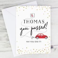 Personalised Passed Driving Test Card -Personalise Store gc00671 5