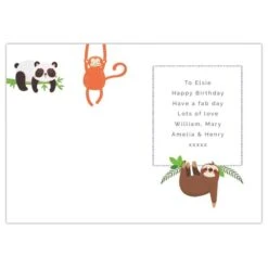 Personalised Animal Birthday Card 16 Personalised Animal Birthday Card -Personalise Store gc00684 6