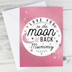 Personalised To The Moon & Back Pink Card 11 Personalised To The Moon & Back Pink Card -Personalise Store gc00685 4