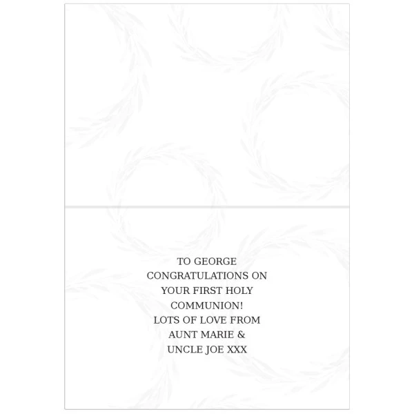 Personalised Truly Blessed First Holy Communion Card 5 Personalised Truly Blessed First Holy Communion Card - Image 3