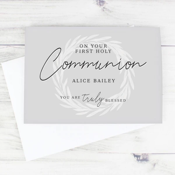 Personalised Truly Blessed First Holy Communion Card 6 Personalised Truly Blessed First Holy Communion Card - Image 4
