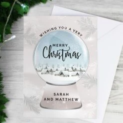 Personalised Christmas Snow Globe Card 11 Personalised Christmas Snow Globe Card -Personalise Store gc00721 3