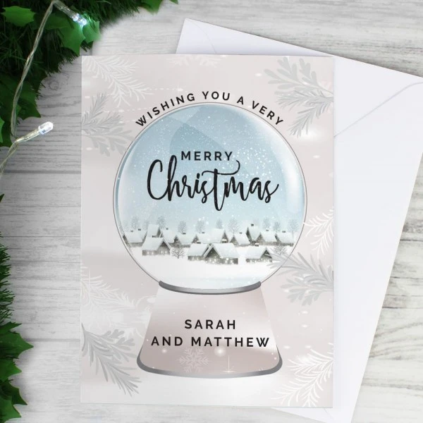 Personalised Christmas Snow Globe Card 6 Personalised Christmas Snow Globe Card - Image 4