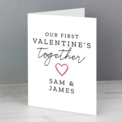 Personalised Our 1st Valentine's Day Card -Personalise Store gc00726 3