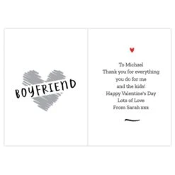 Personalised Happy Valentine's Day Card 9 Personalised Happy Valentine's Day Card -Personalise Store gc00737 2