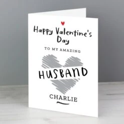 Personalised Happy Valentine's Day Card 10 Personalised Happy Valentine's Day Card -Personalise Store gc00737 3