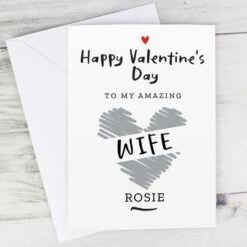 Personalised Happy Valentine's Day Card 11 Personalised Happy Valentine's Day Card -Personalise Store gc00737 4
