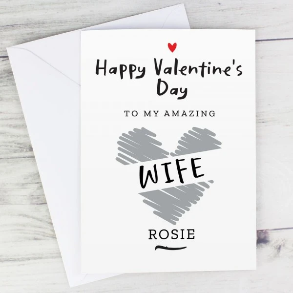 Personalised Happy Valentine's Day Card 7 Personalised Happy Valentine's Day Card - Image 5