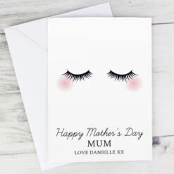 Personalised Eyelashes Card -Personalise Store gc00752 4