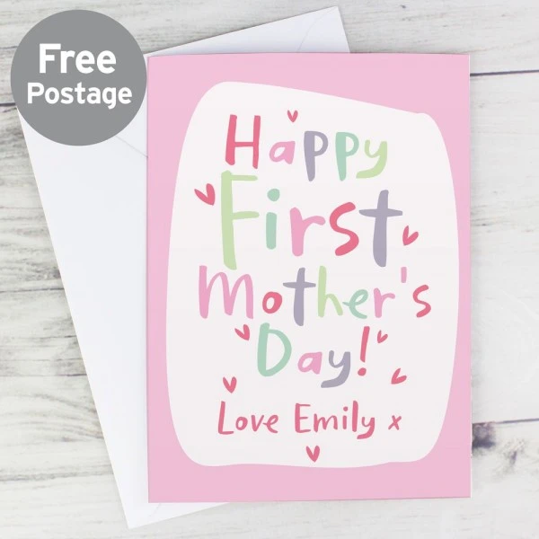 Personalised Happy First Mother's Day Card 3 Personalised Happy First Mother's Day Card