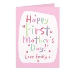 Personalised Happy First Mother's Day Card 8 Personalised Happy First Mother's Day Card -Personalise Store gc00753 1