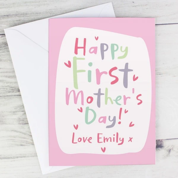 Personalised Happy First Mother's Day Card 5 Personalised Happy First Mother's Day Card - Image 3